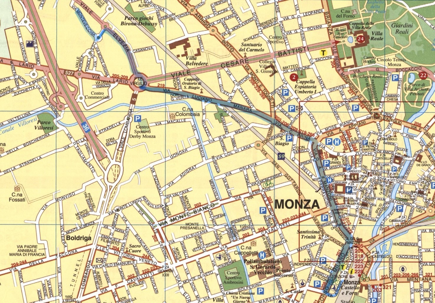 Stazione Arosio → Questura